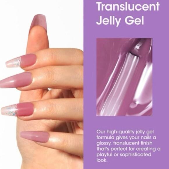 Gellen Gel Nail Polish Set 6 Colors Lavender Haze Collection Soak-Off UV/LED - Picture 4 of 10